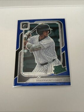 BRADEN MONTGOMERY 2026 Donruss Optic Rated Prospect Blue Velocity #114 White Sox